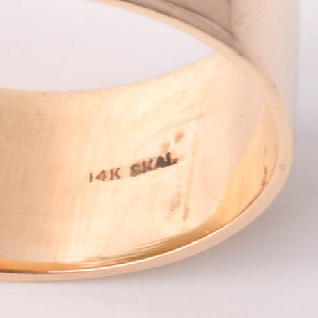 Hubertus Von Skal 14K Yellow Gold and Garnet Ring