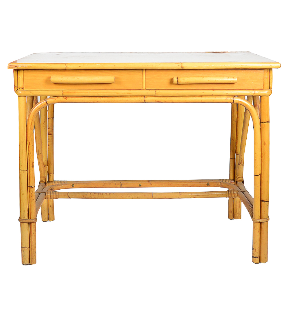 Vintage Rattan Writing Desk