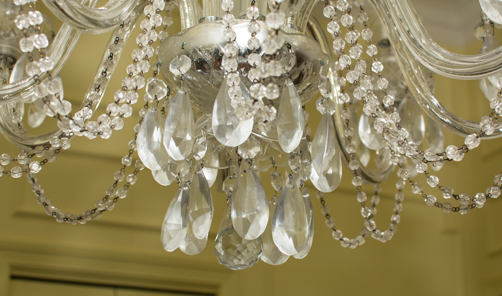 Crystal Glass Candelabra Chandelier