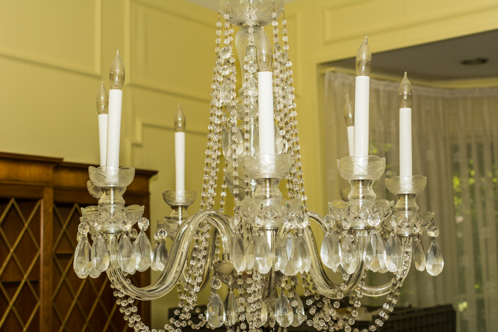 Crystal Glass Candelabra Chandelier