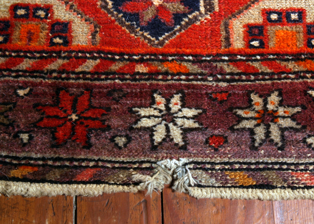 Vintage Handwoven Kurdish Kakaberu Carpet Runner