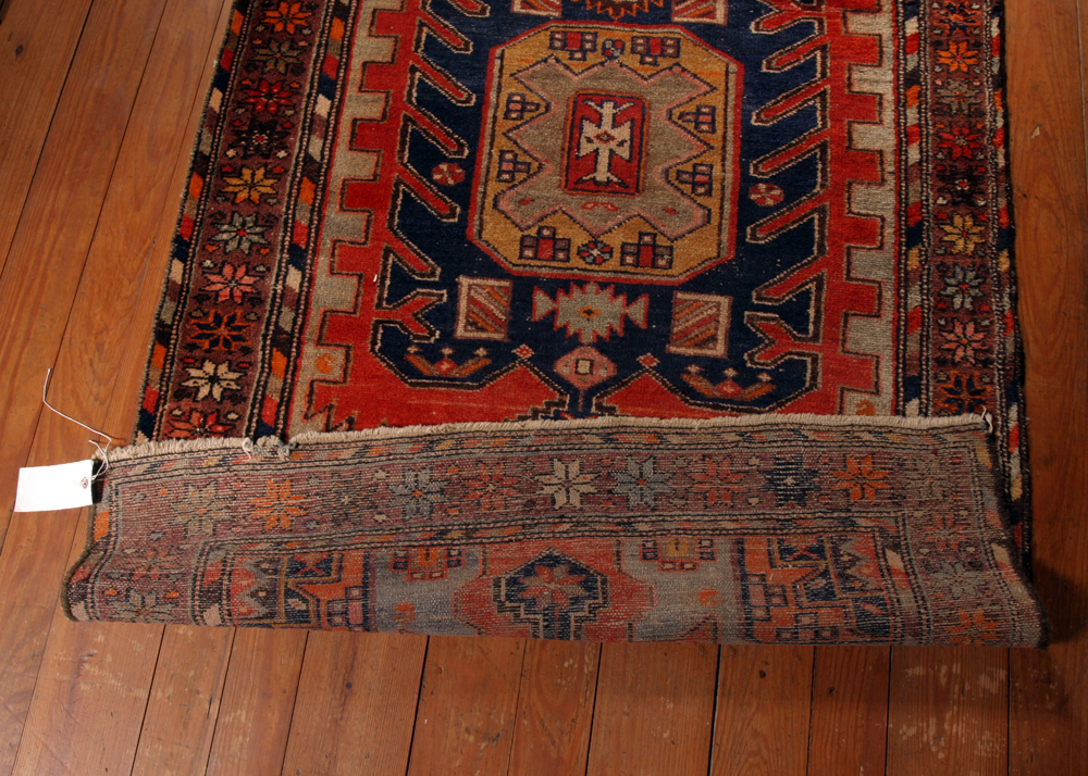 Vintage Handwoven Kurdish Kakaberu Carpet Runner
