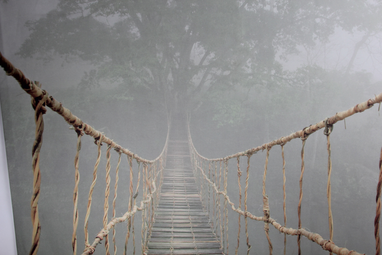 Large Ikea 'Jungle Journey' Wall Canvas