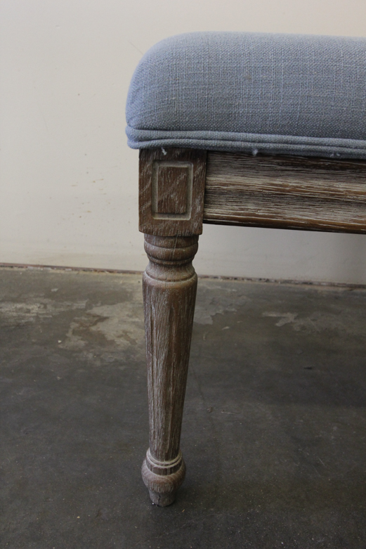 Sheraton Style Upholstered Bench