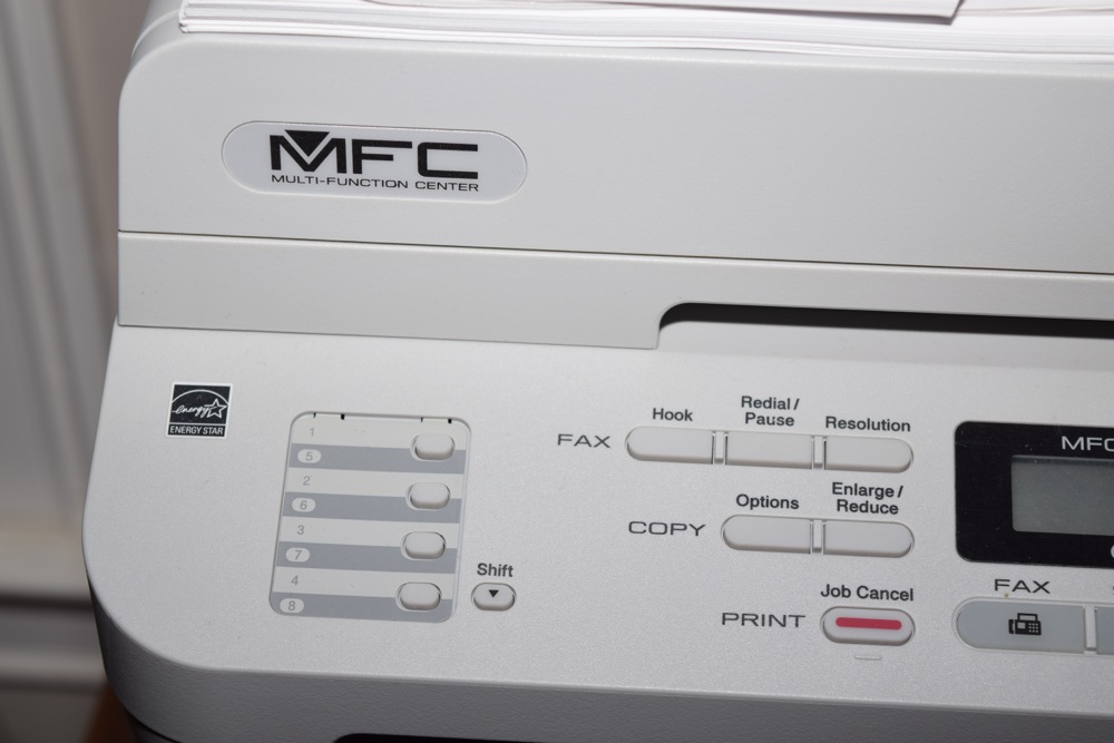 Maple Writing Desk, Typewriter, Copier and Office Chair