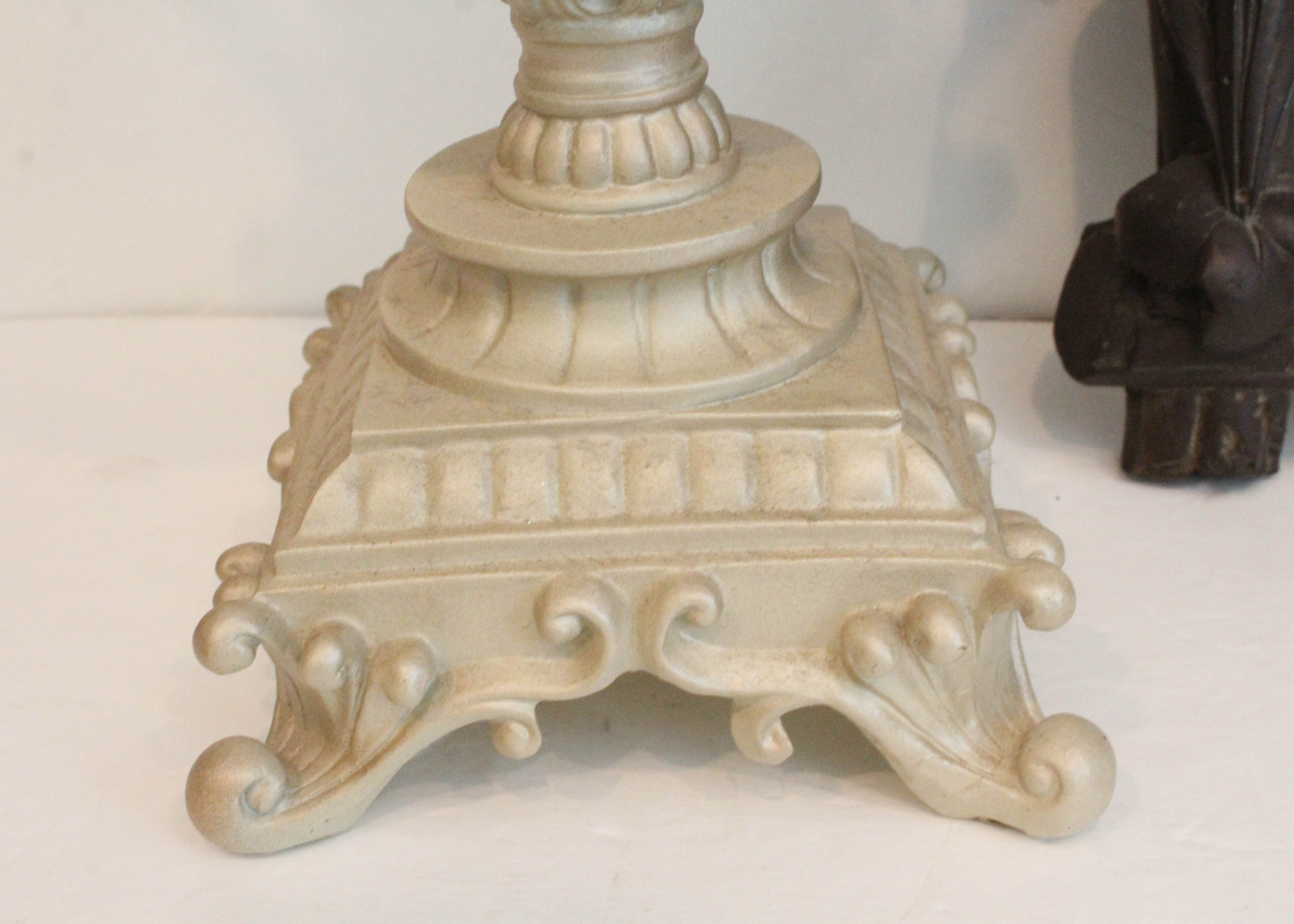 Modern Candle Holder and Cherub Mirror