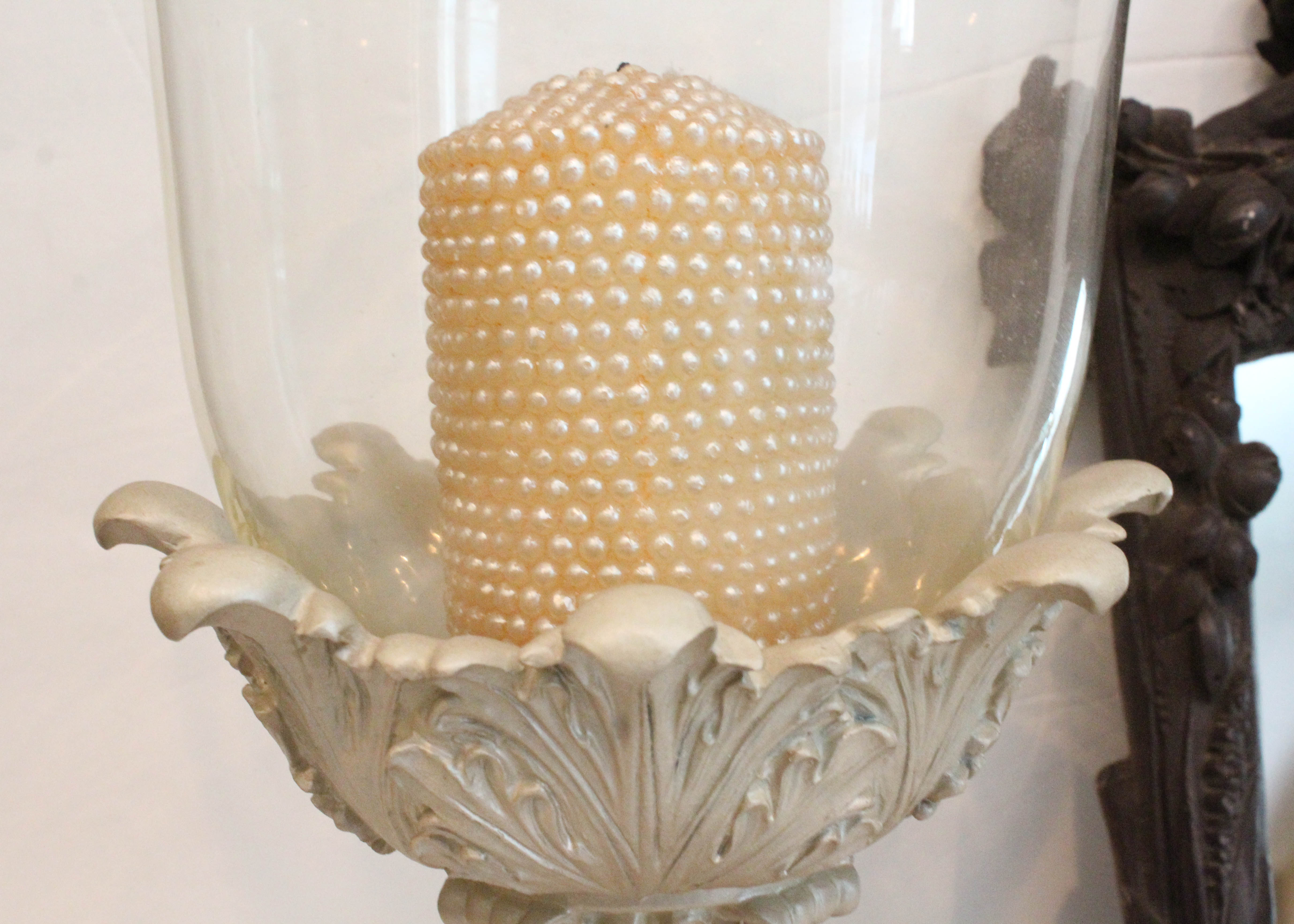 Modern Candle Holder and Cherub Mirror