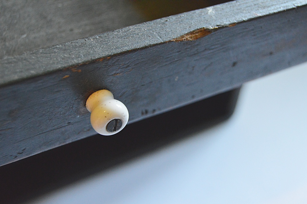 Antique Dark Wood Cabinet