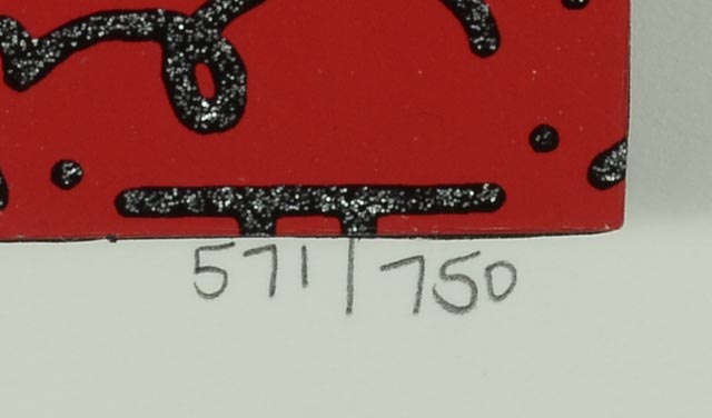 Romero Britto Signed Limited Edition Mixed Media "Flying Heart"