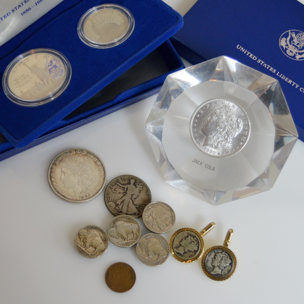 Vintage Coins Plus Mint Sets and Jewelry