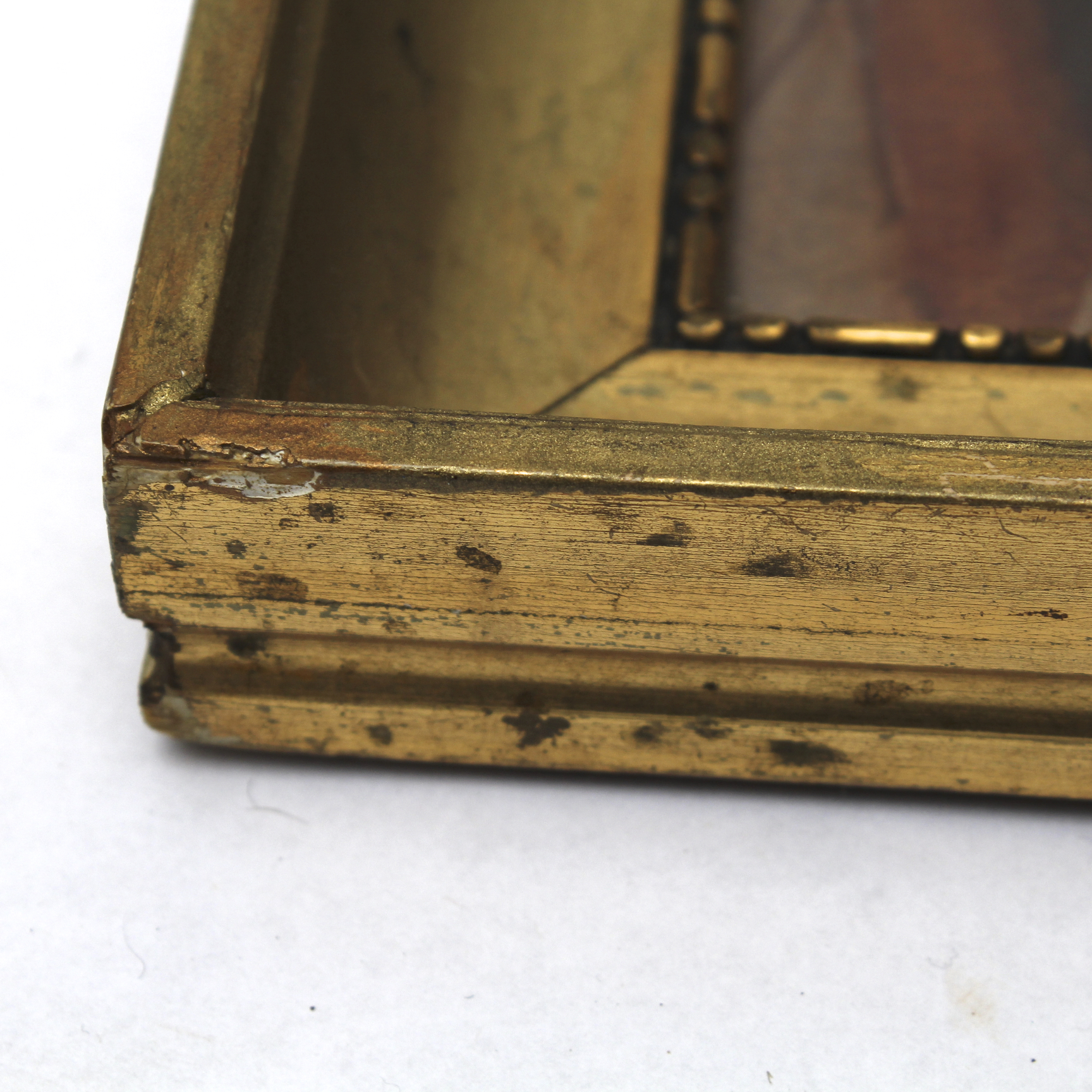 Original August Lorange Gouache Painting "Mother and Daughter"