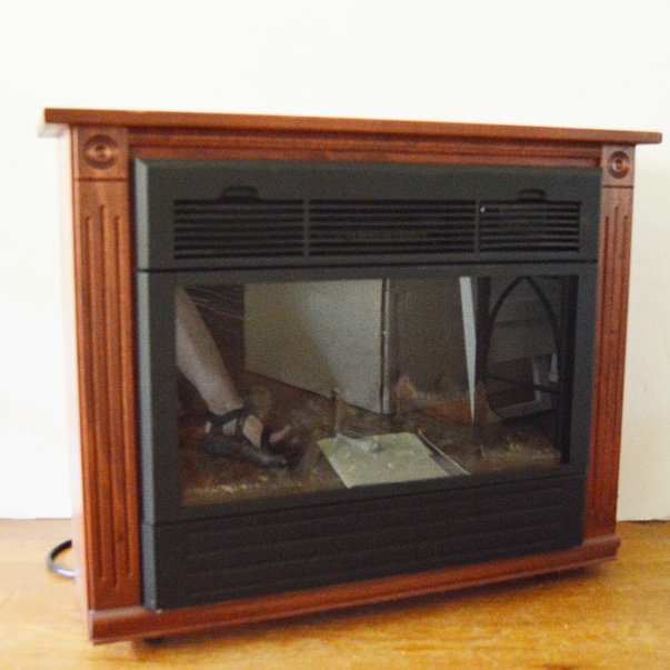 Amish-Crafted Heat Surge Infinity Flame Electric Fireplace