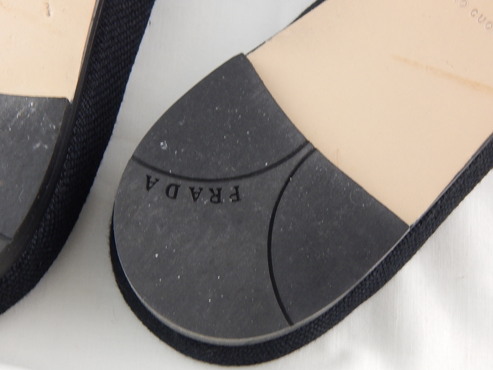 Prada Black Slides, Size 39
