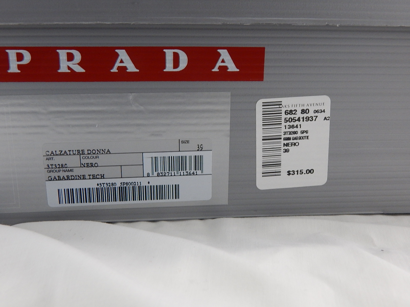Prada Black Boots, Size 39