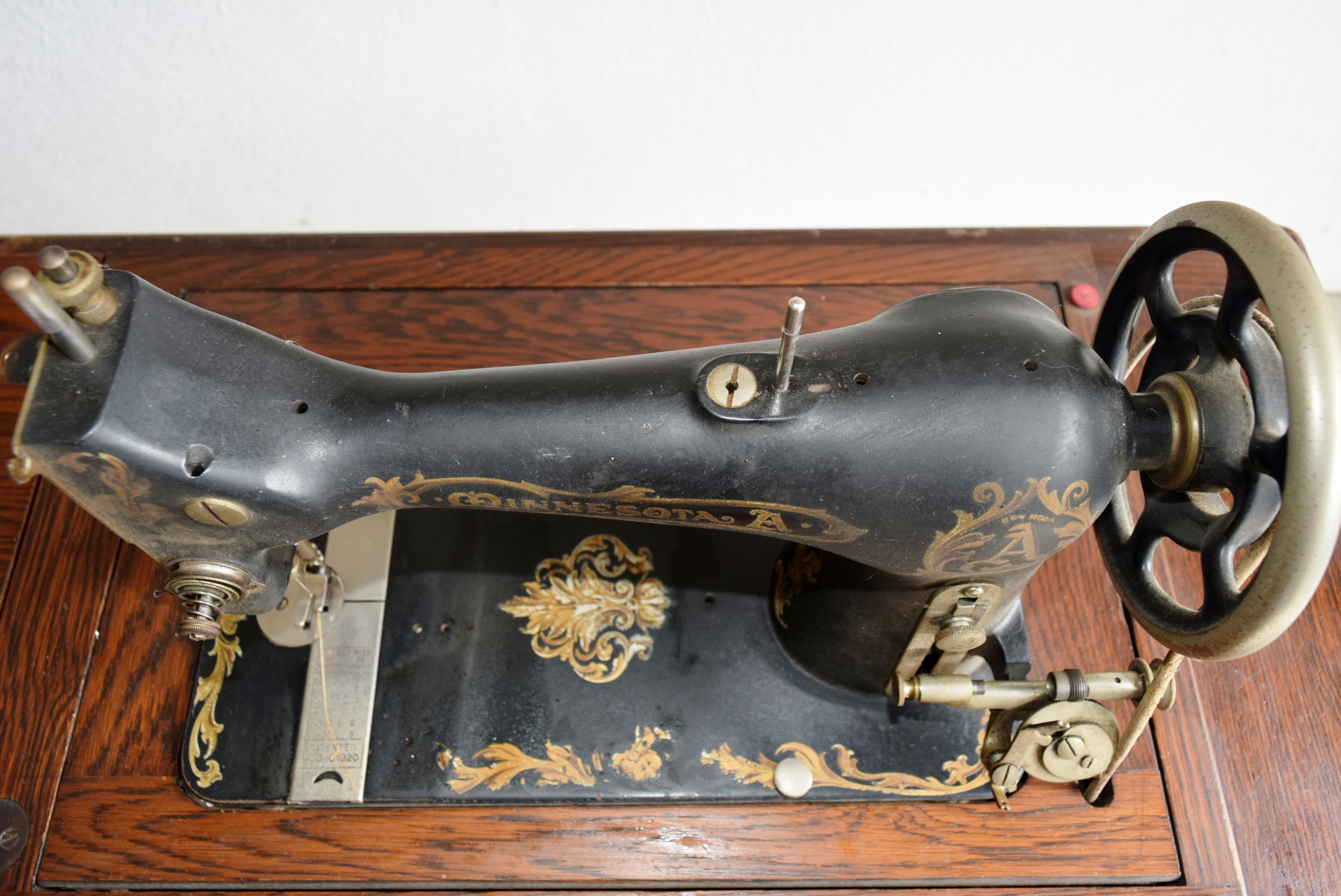 Antique Minnesota A Treadle Sewing Machine.