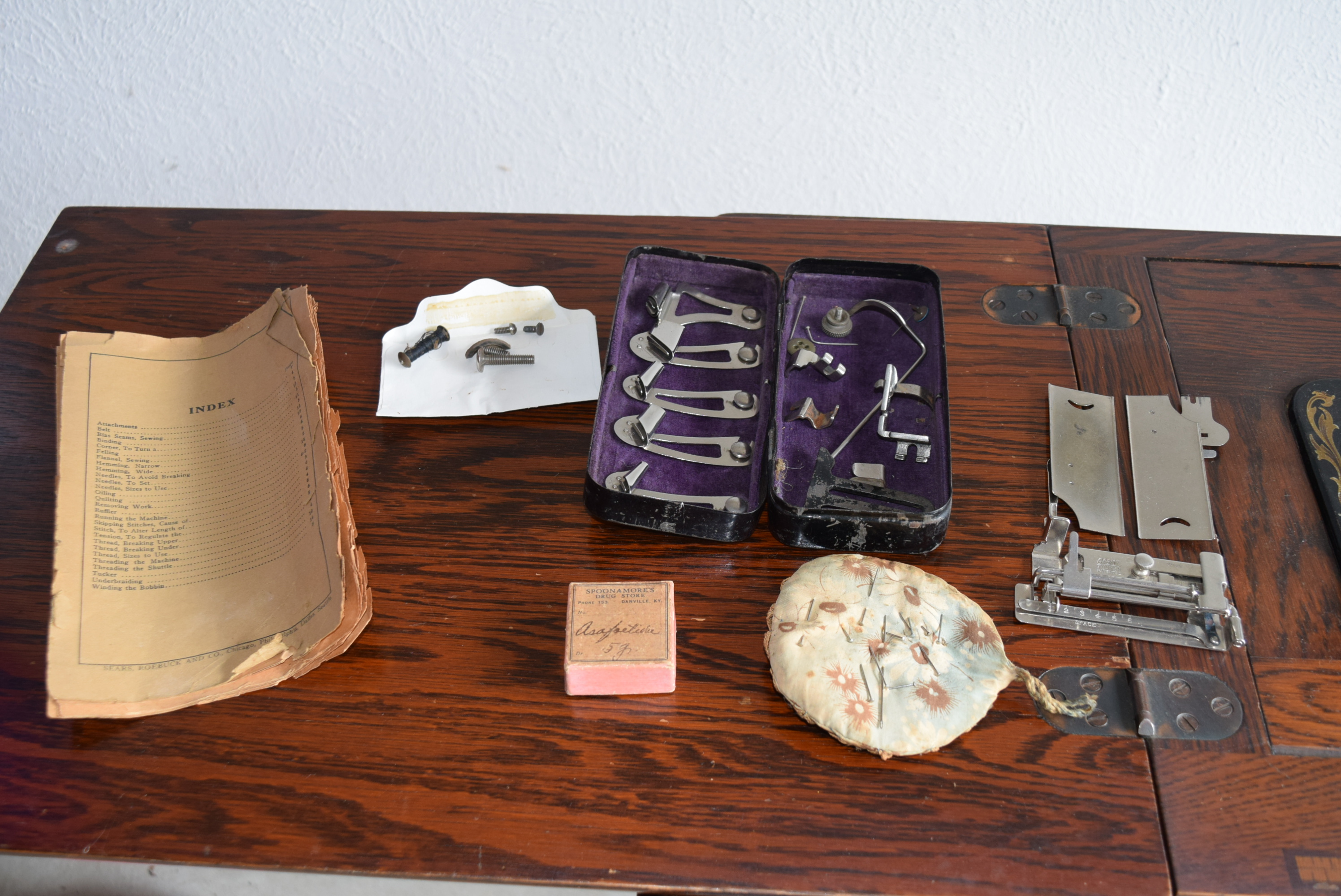 Antique Minnesota A Treadle Sewing Machine.