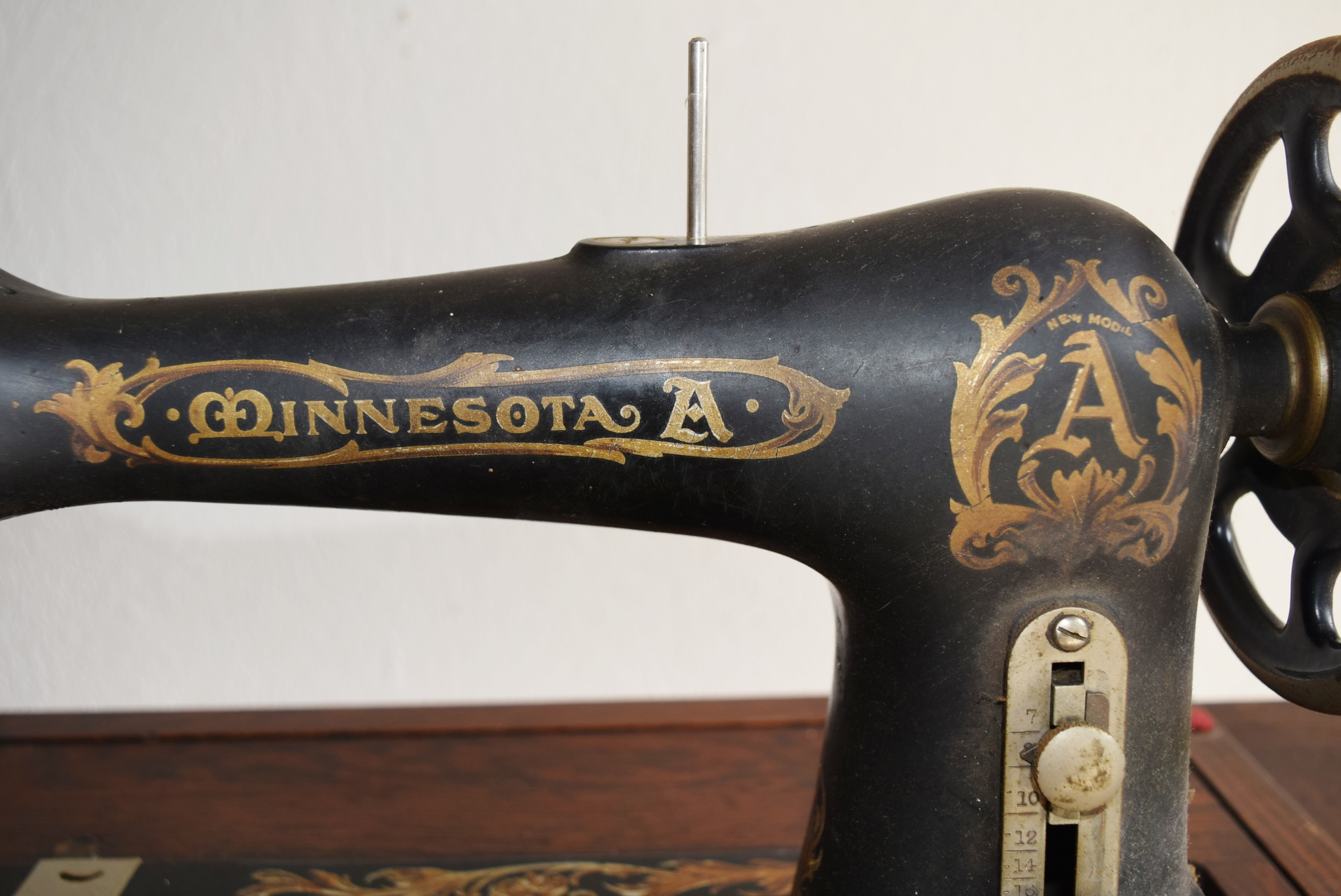 Antique Minnesota A Treadle Sewing Machine.