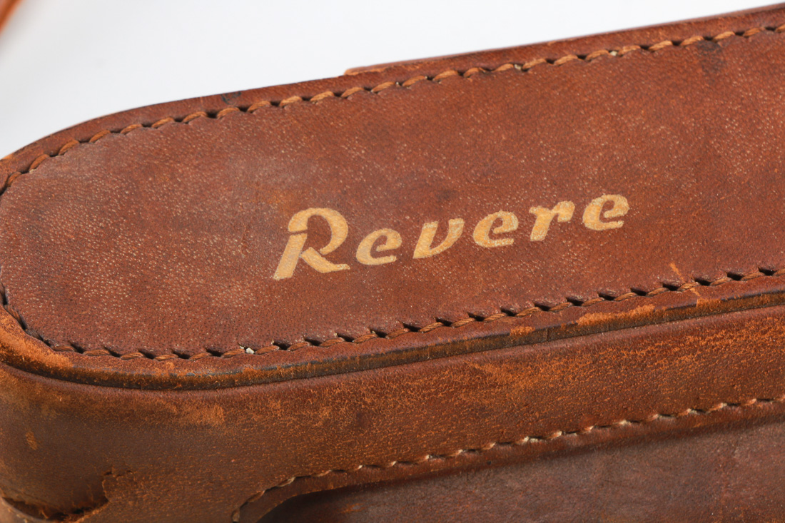 Vintage Revere Stereo 33 Camera and Leather Satchel