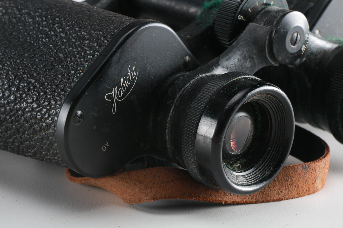 Vintage Abercrombie & Fitch Habicht Binoculars and Leather Case