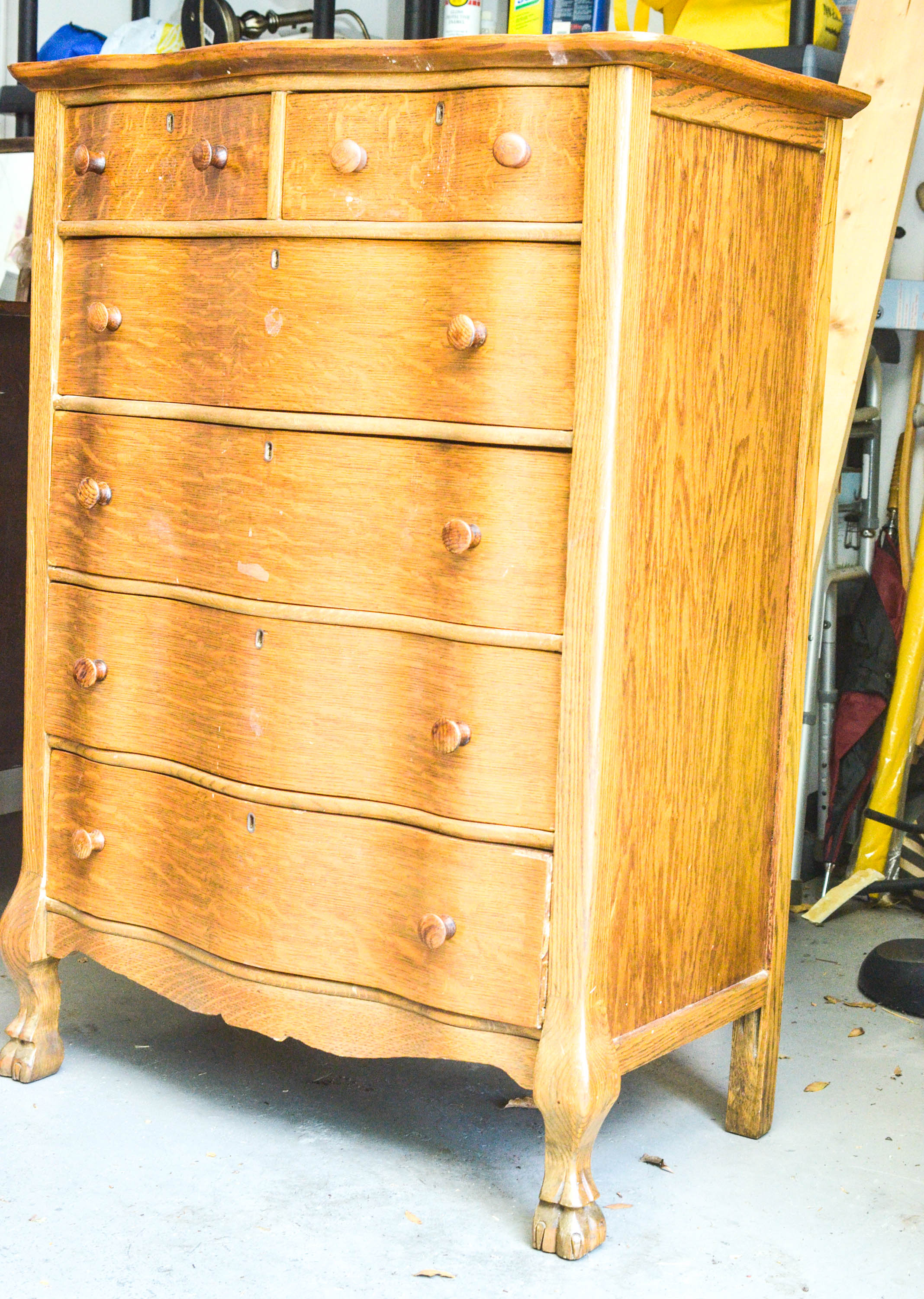 Tall Chest of Drawers in Oak