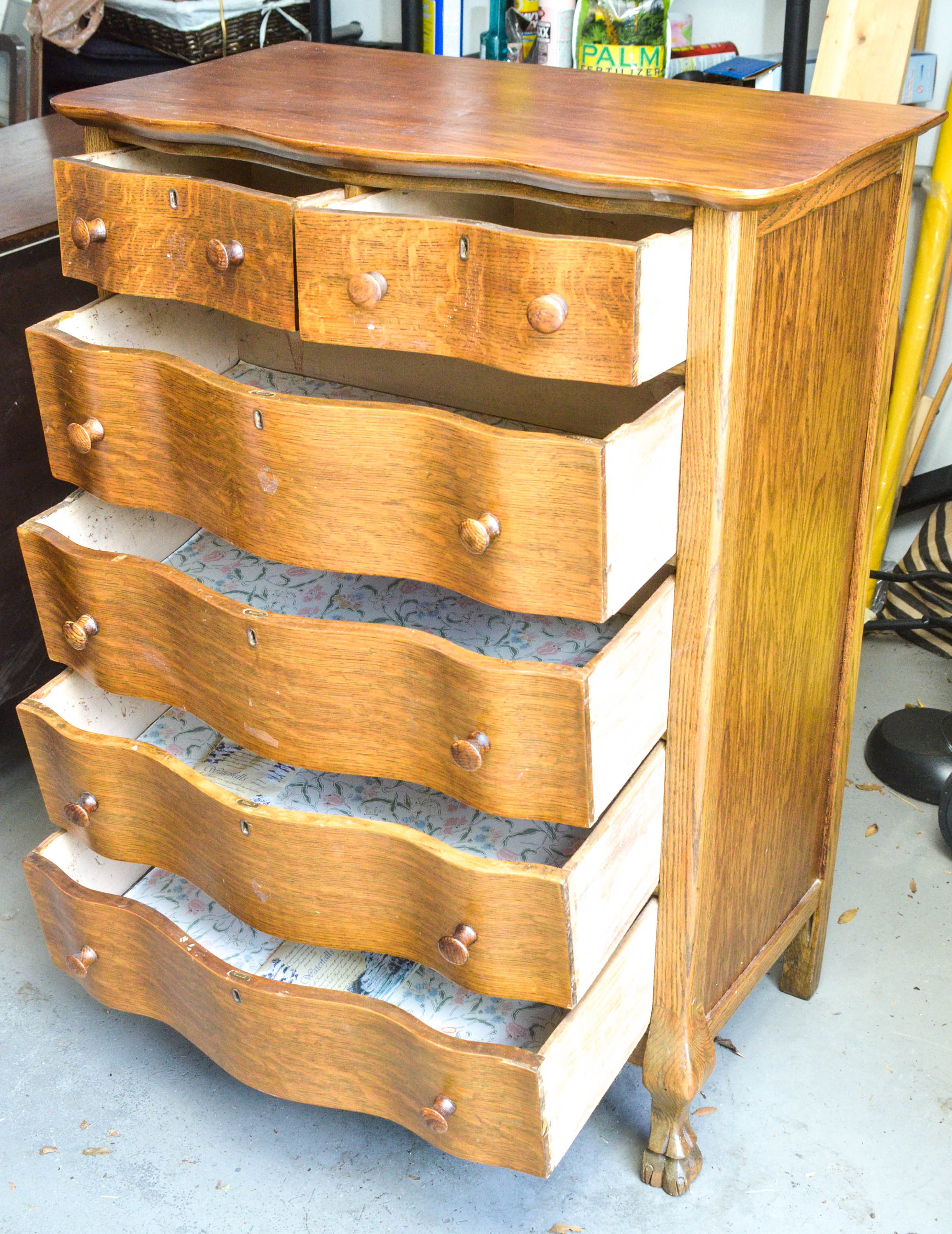 Tall Chest of Drawers in Oak