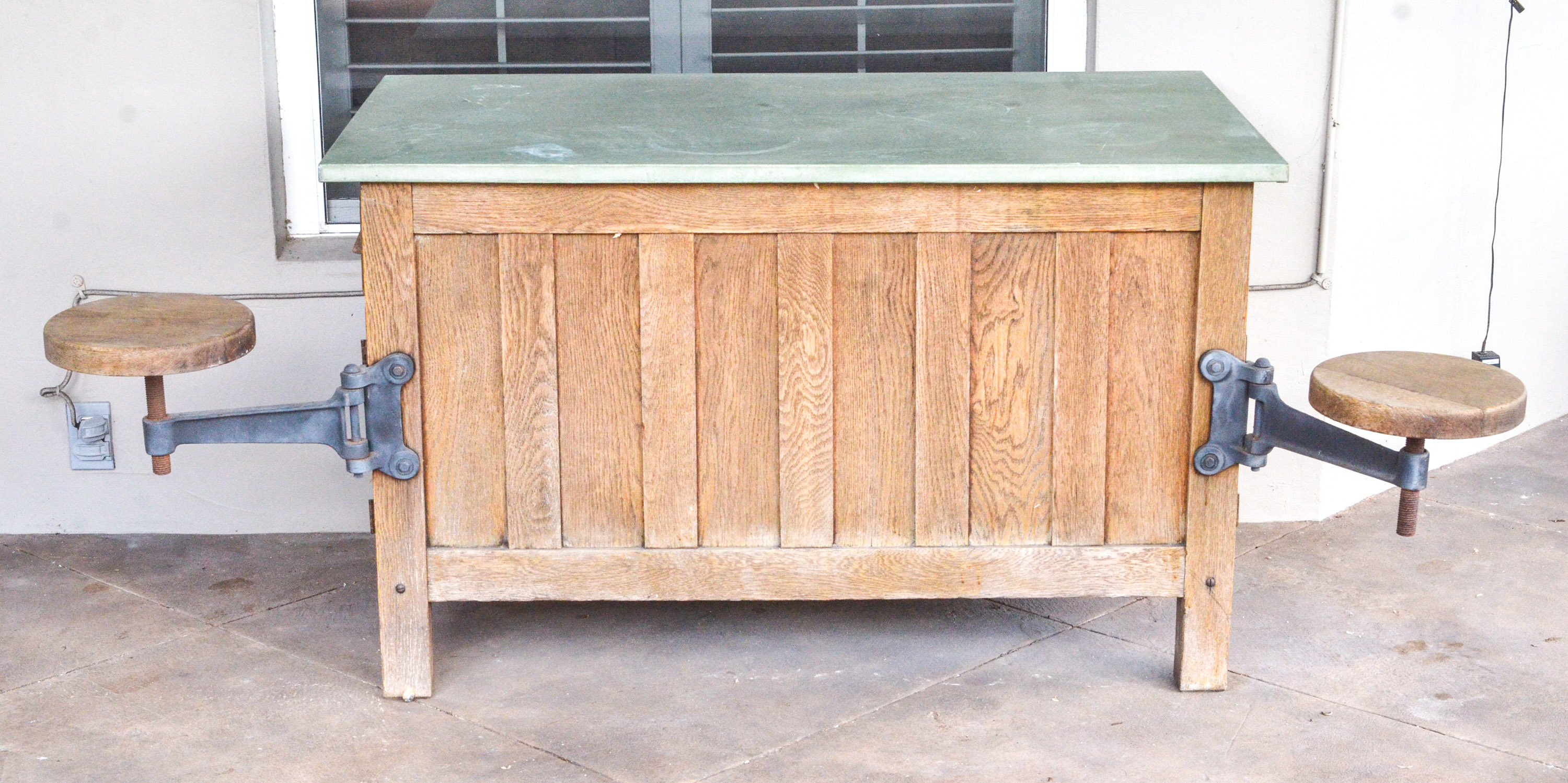 Vintage Style Industrial Laboratory Table