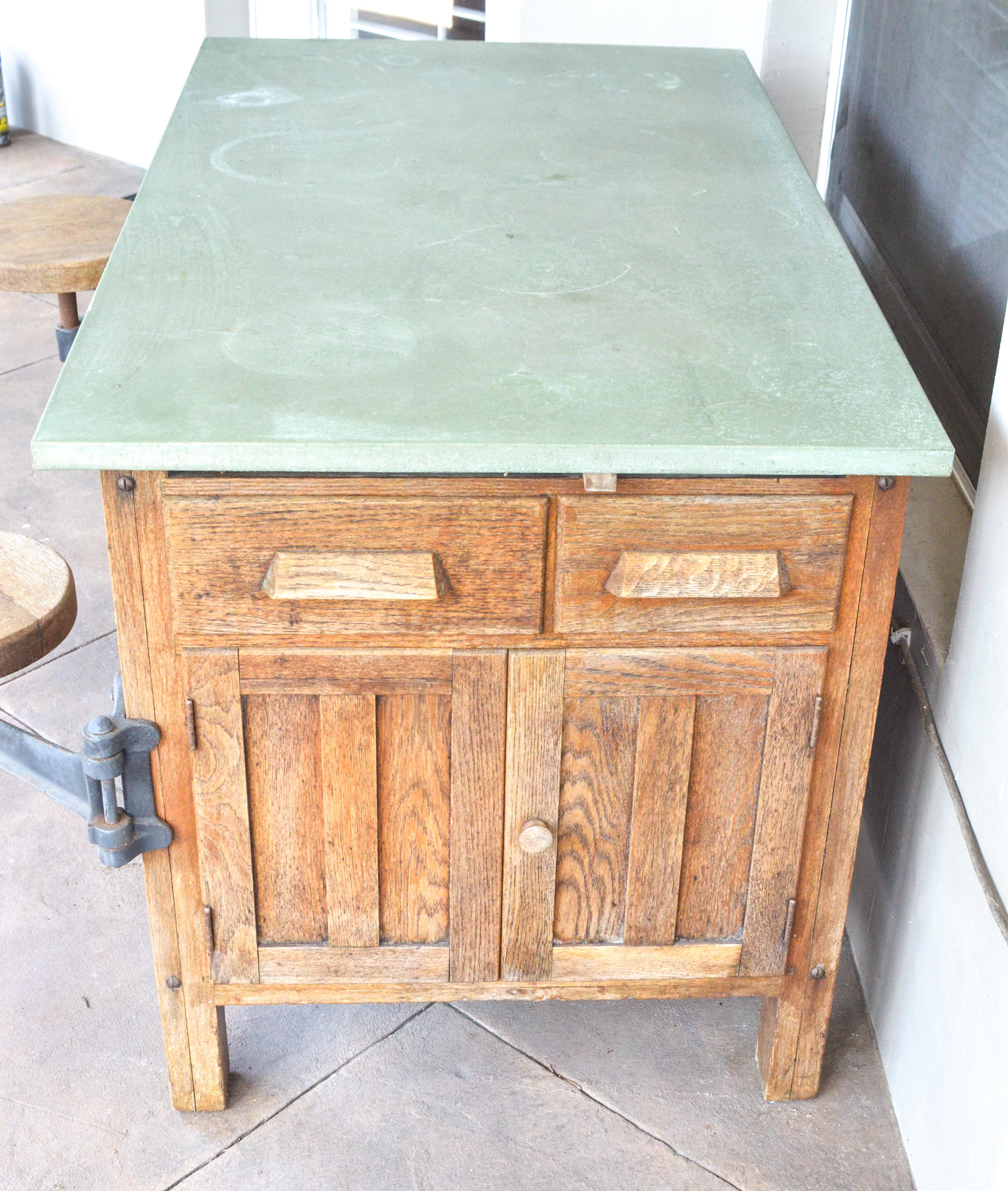 Vintage Style Industrial Laboratory Table