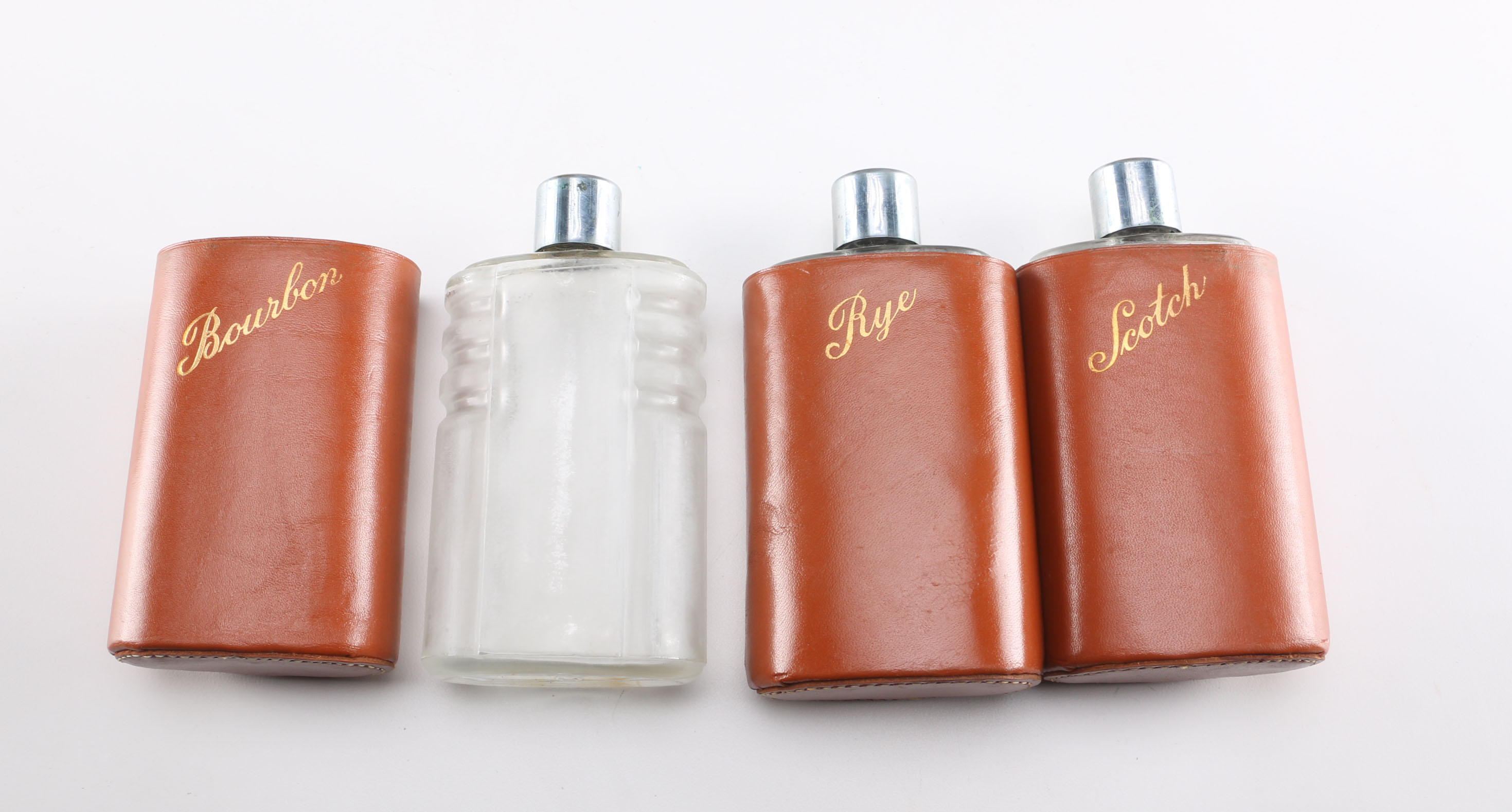 Leather Liquor Traveling Case with Shot Glasses