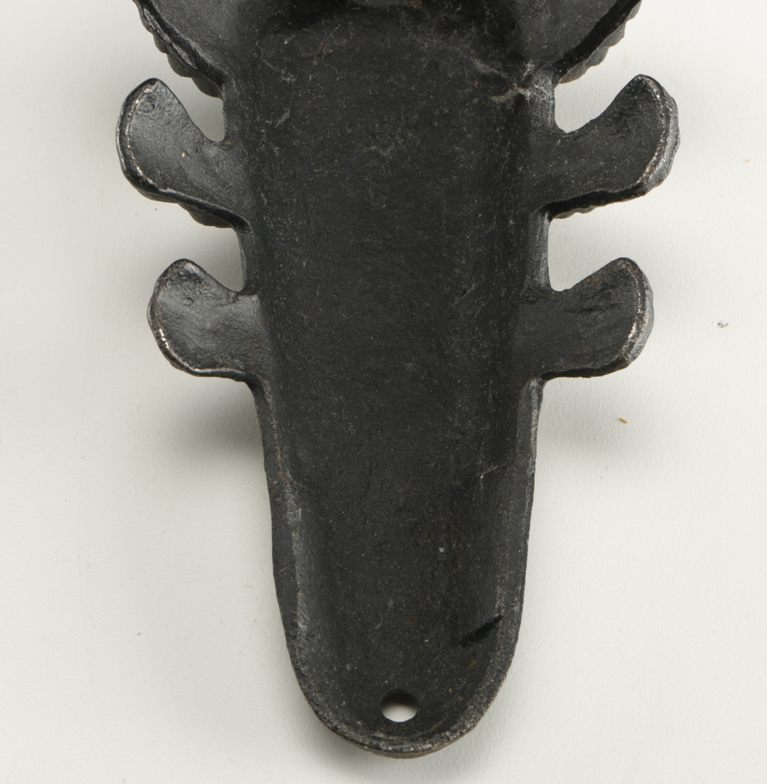 Pair of Metal Fireplace Scarabs