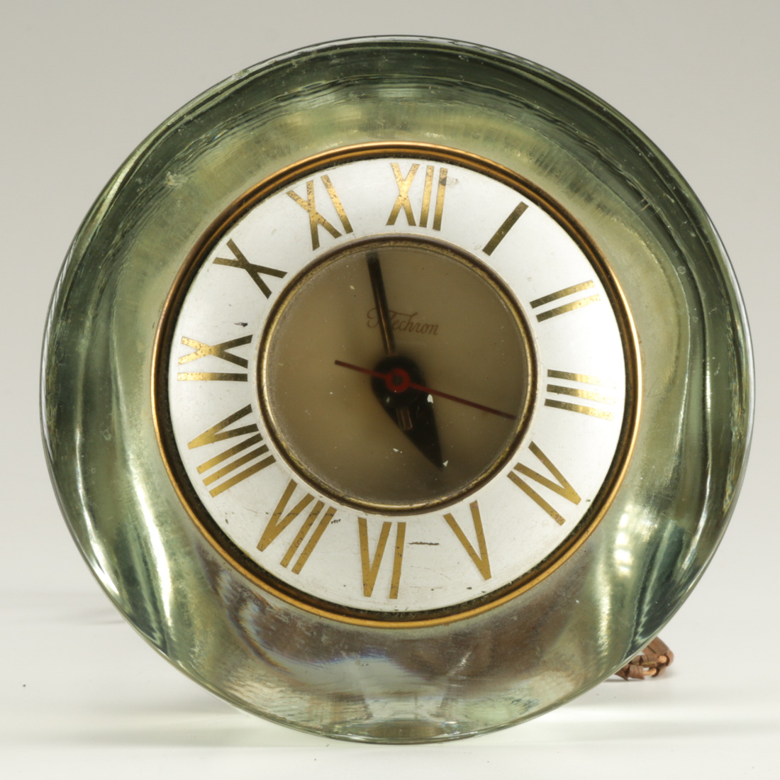 Green Glass Desktop Clock