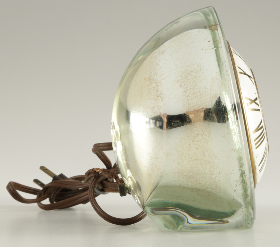 Green Glass Desktop Clock