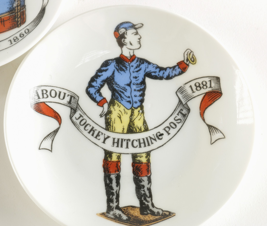 Decorative Plates Featuring 19th Century Illustrations