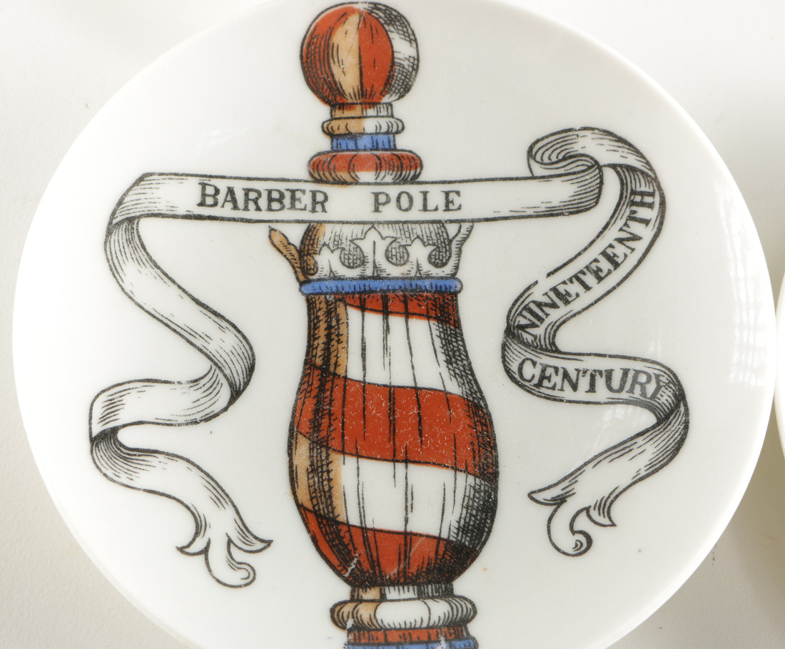 Decorative Plates Featuring 19th Century Illustrations