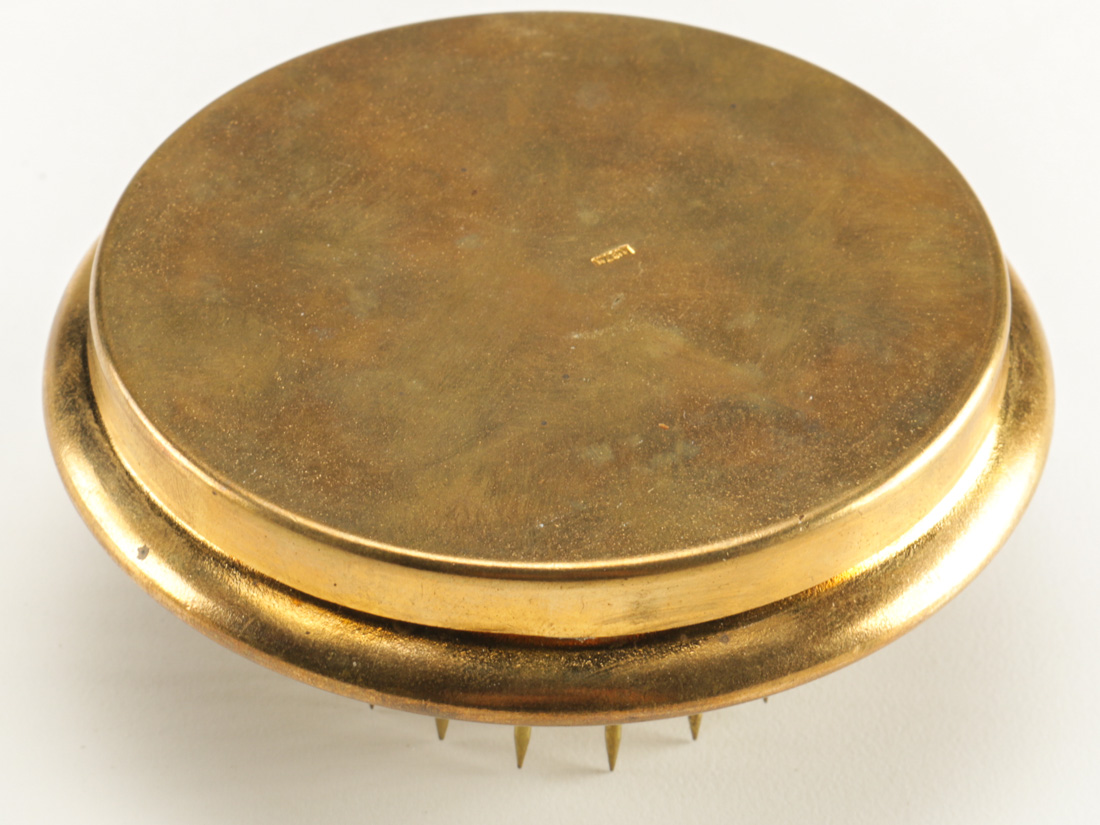 Russian Floral Frog Pin Holder