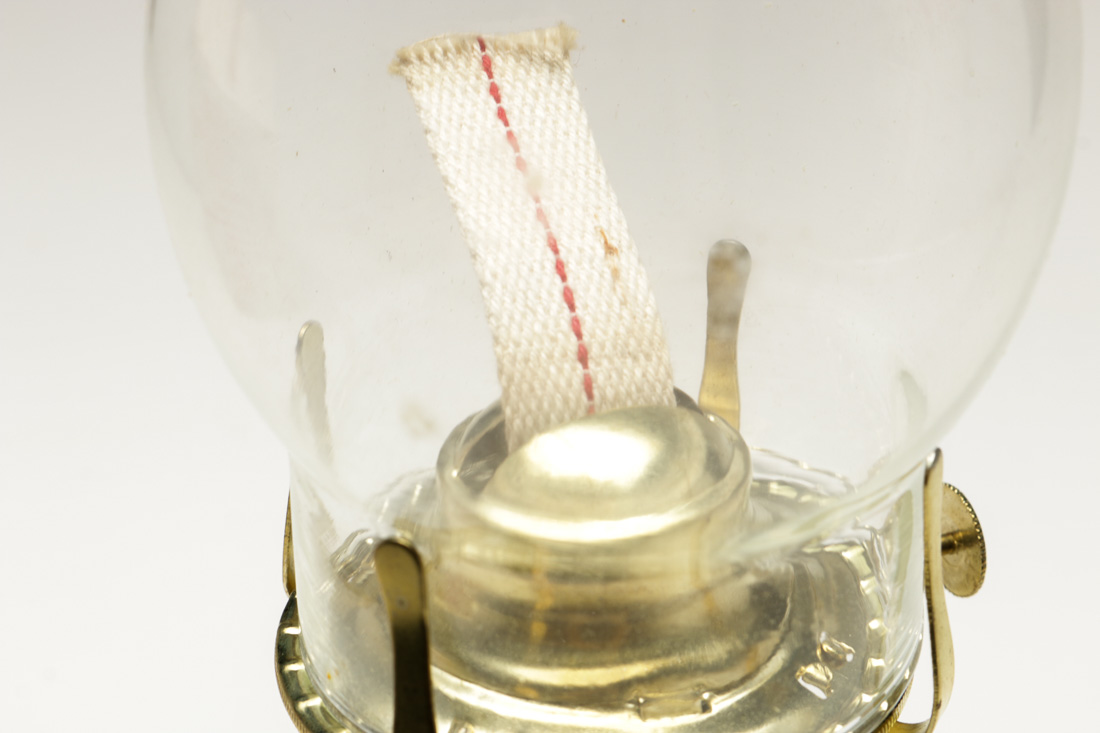 Glass Colonial Kerosene Lamp