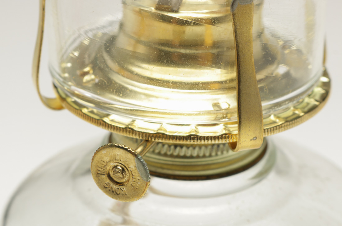 Glass Colonial Kerosene Lamp