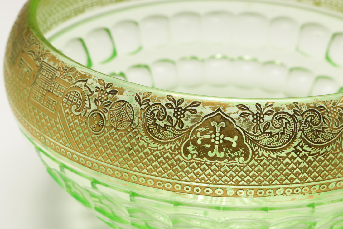 Green Glass Bowl