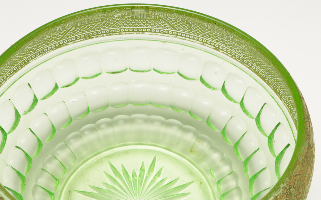 Green Glass Bowl