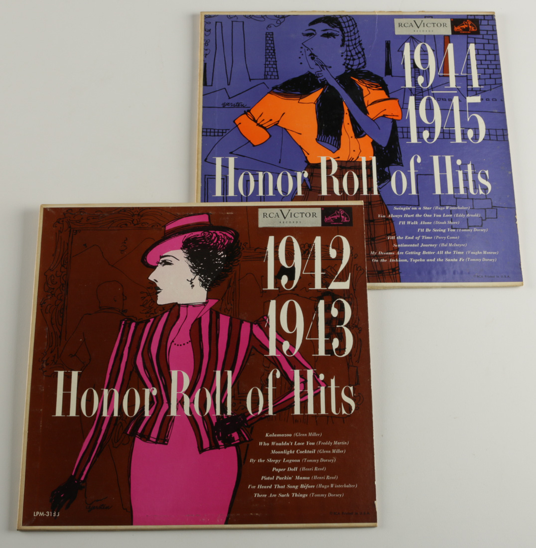 Collection of Early 20th Century "Honor Roll of Hits" Records