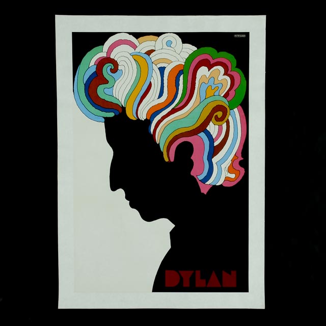 Original Milton Glaser 1966  Bob Dylan Slip Cover Poster