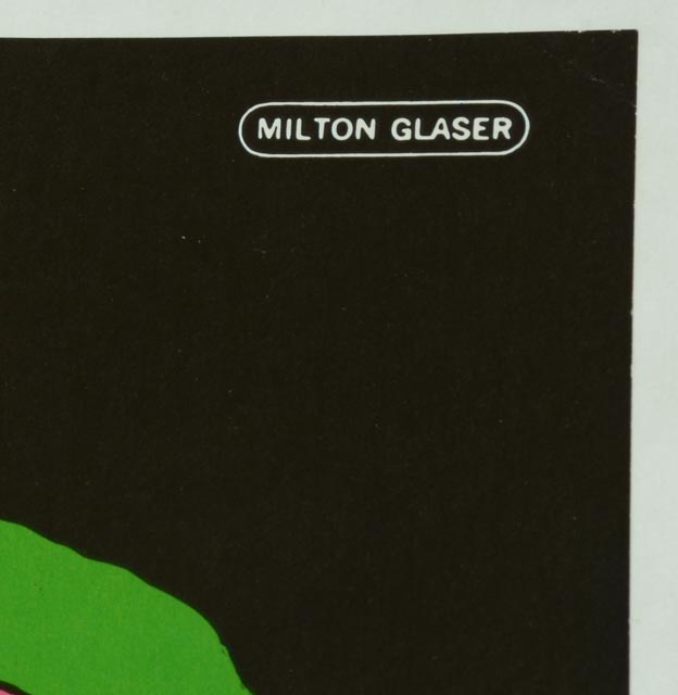 Original Milton Glaser 1966  Bob Dylan Slip Cover Poster