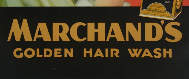 Vintage Marchand's Golden Hair Wash Advertisement