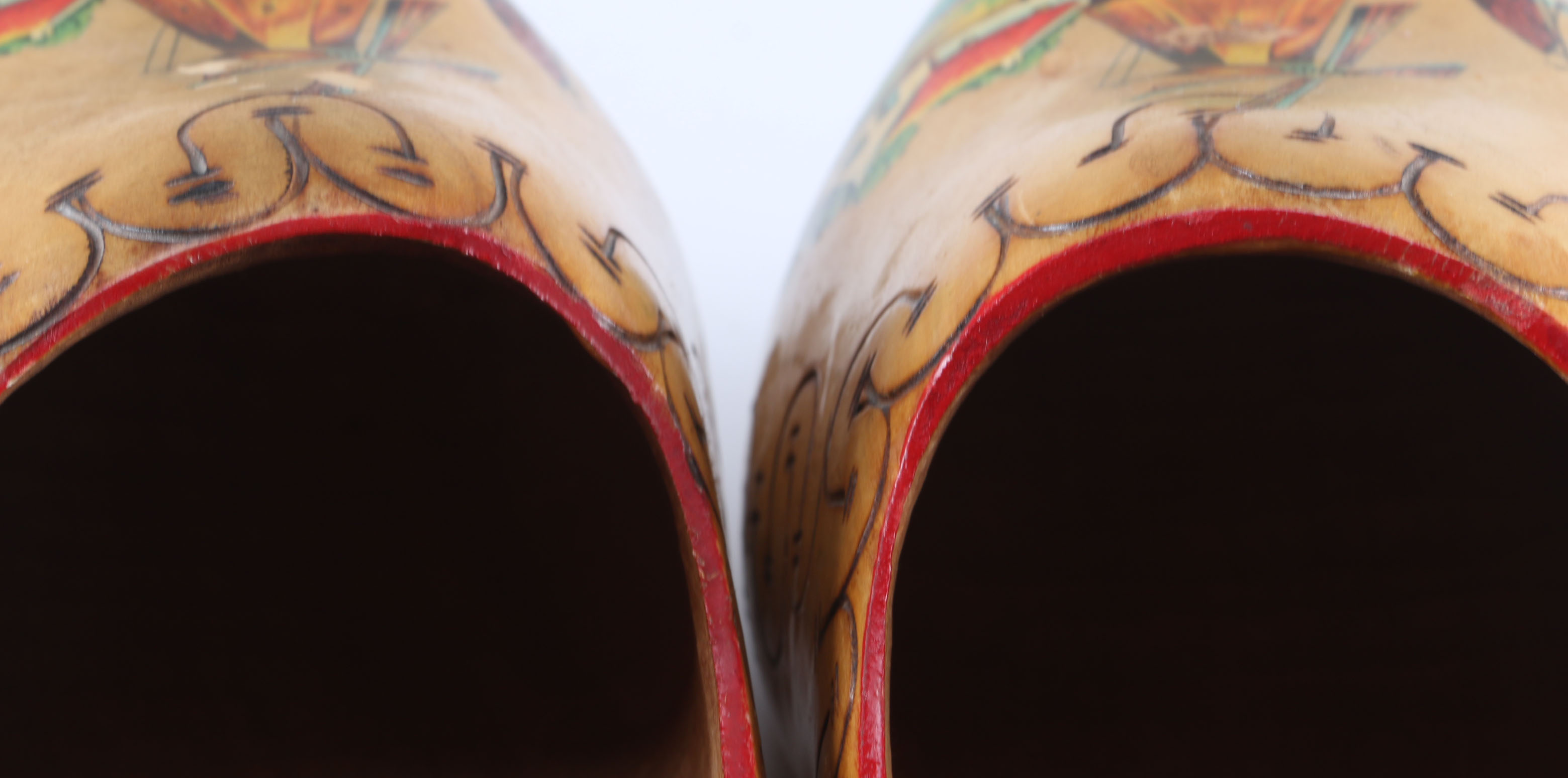 Pyrography Hand Carved Clogs