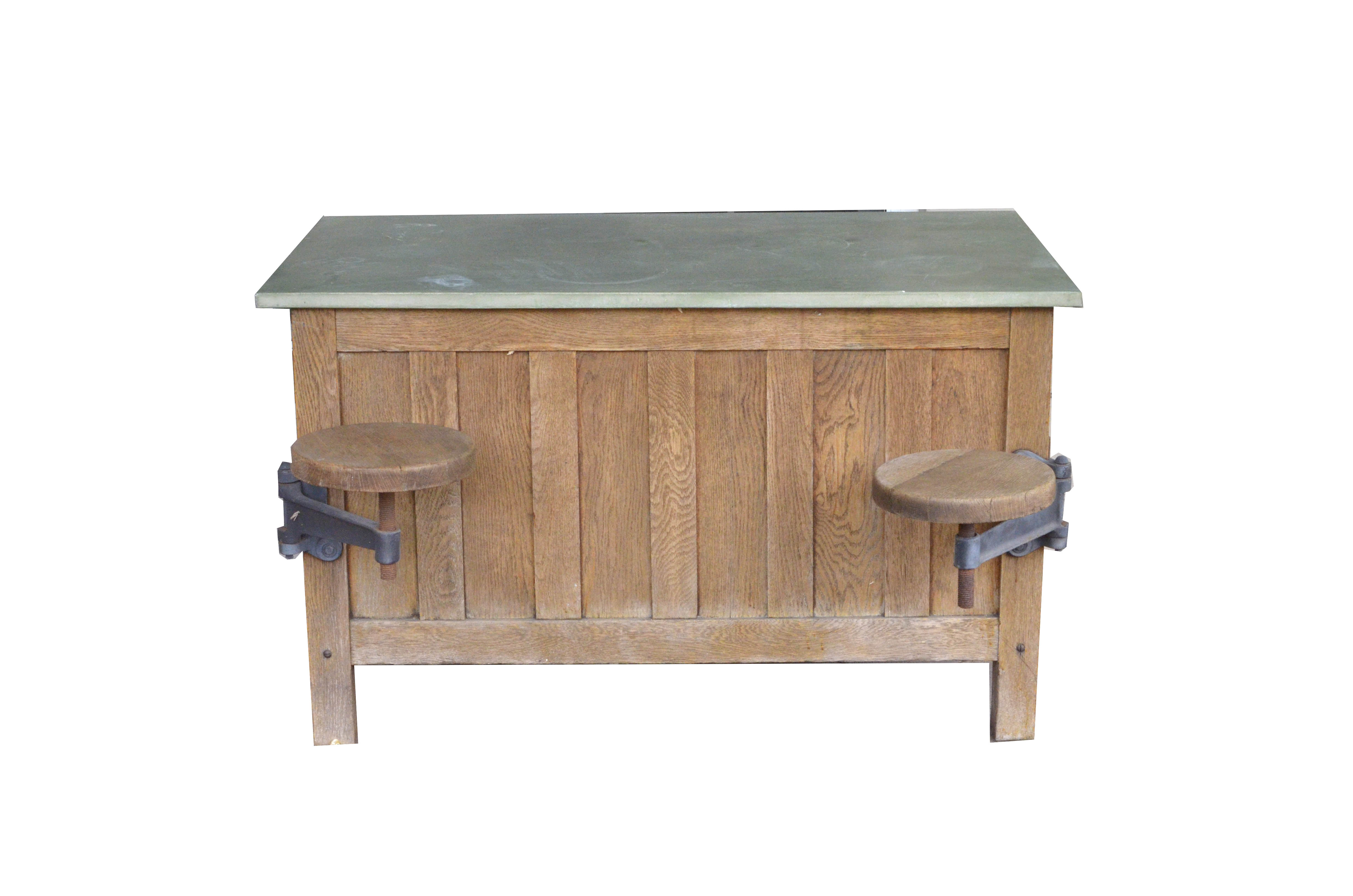 Vintage Style Industrial Laboratory Table