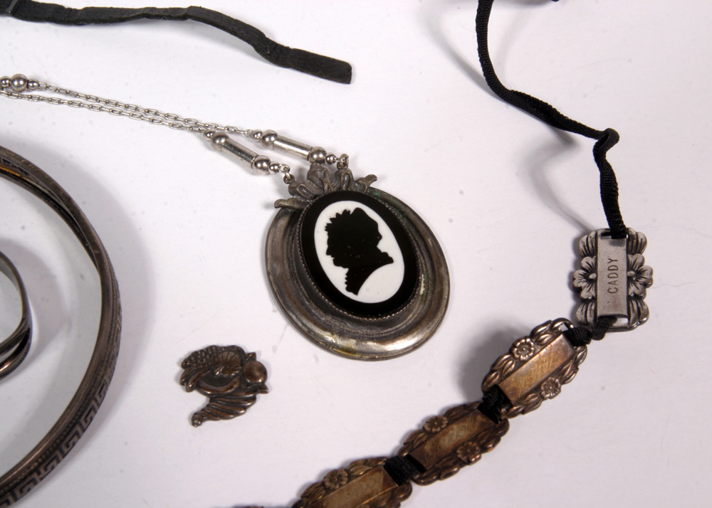 Collection of Antique Sterling Silver Jewelry