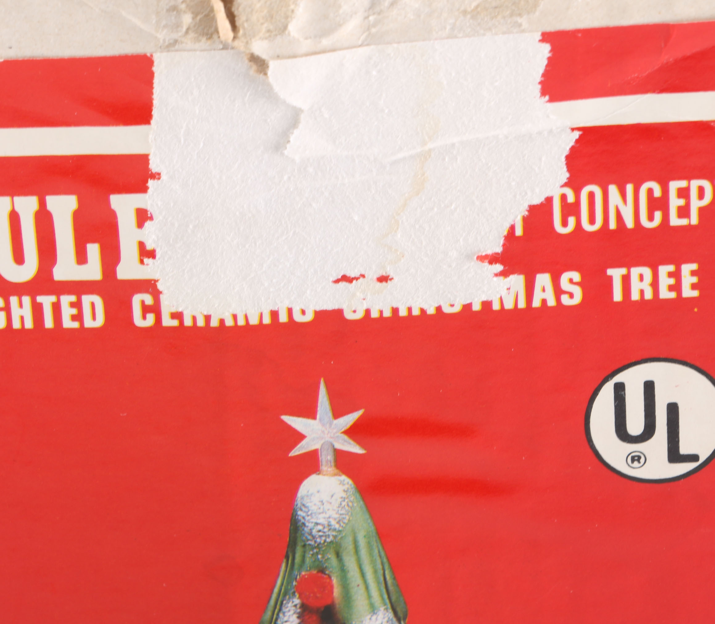 Vintage Yule-Glo Ceramic Christmas Tree