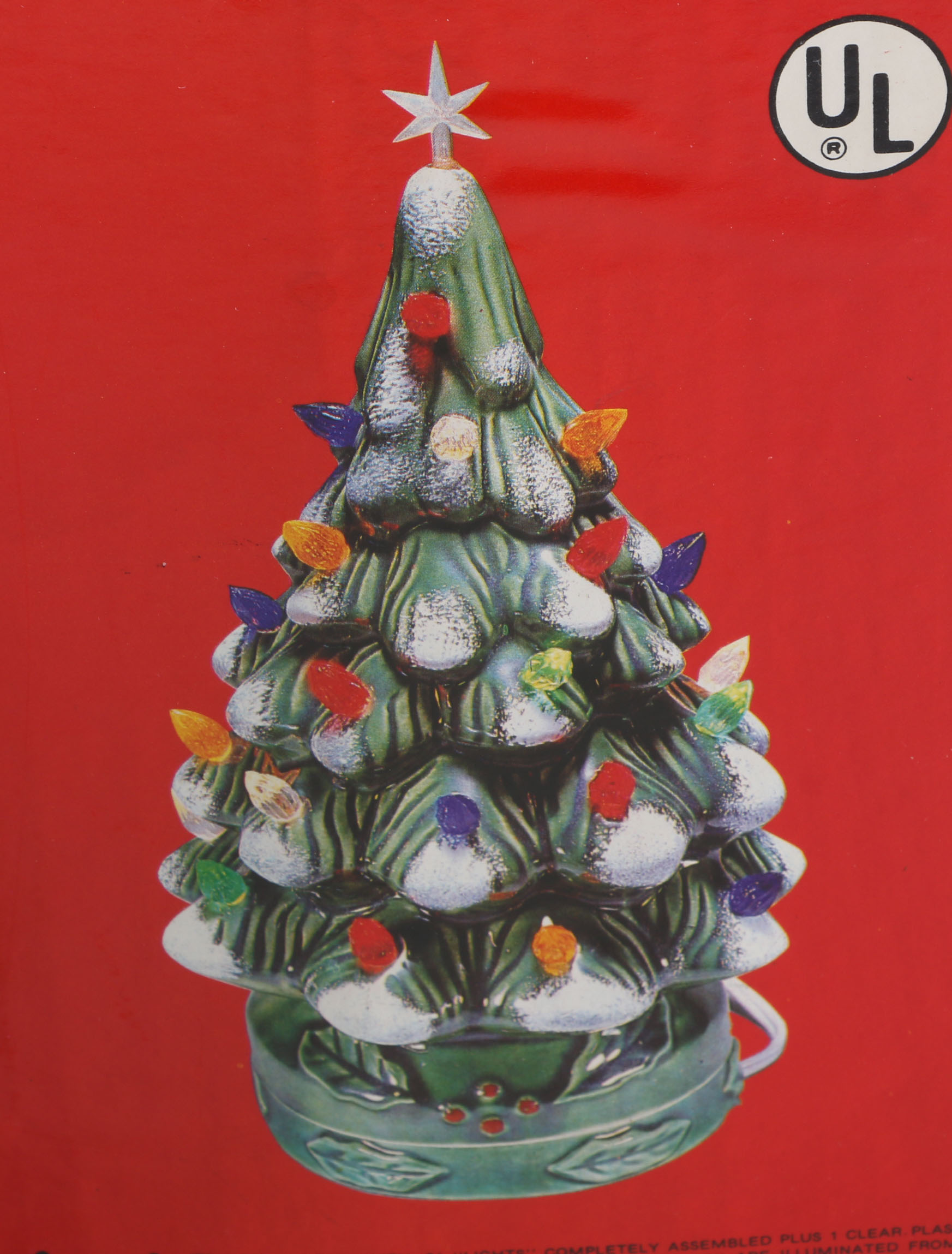Vintage Yule-Glo Ceramic Christmas Tree