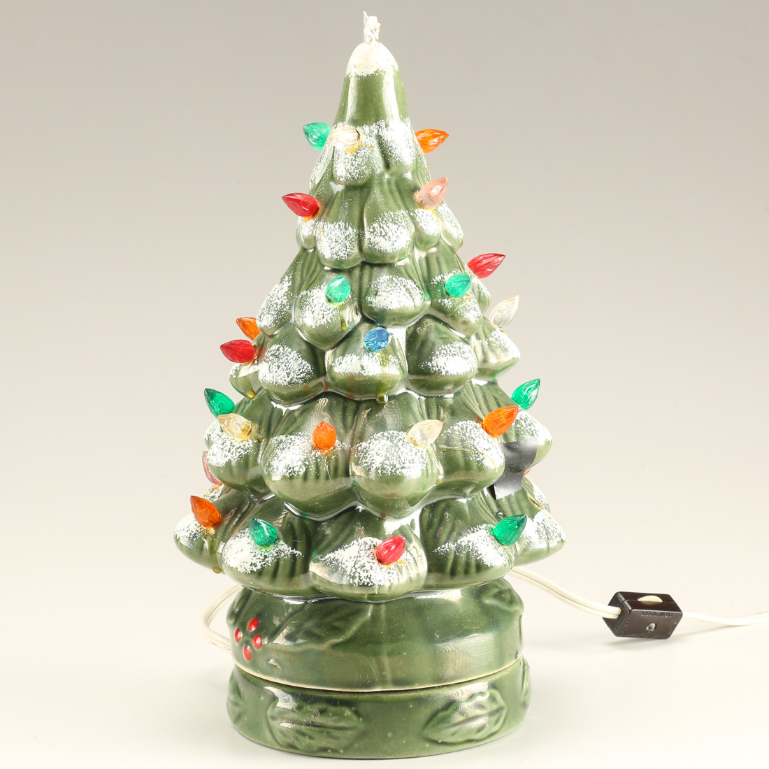 Vintage Yule-Glo Ceramic Christmas Tree