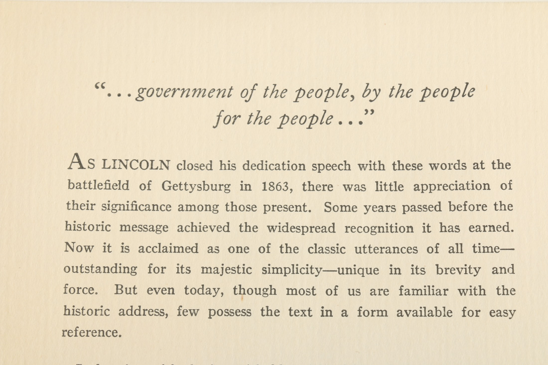 Vintage Reproduction Prints of "The Bill of Rights" and "Lincoln's Gettysburg Address"