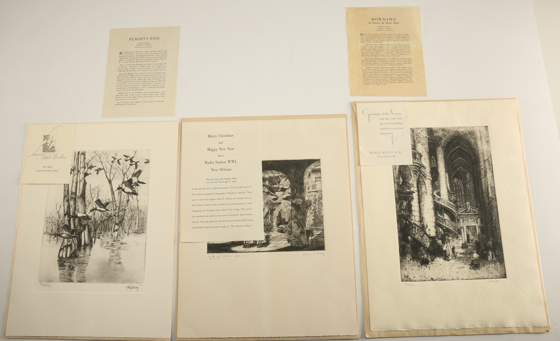 Vintage 1940s Talio-Crome Prints by Various Artist